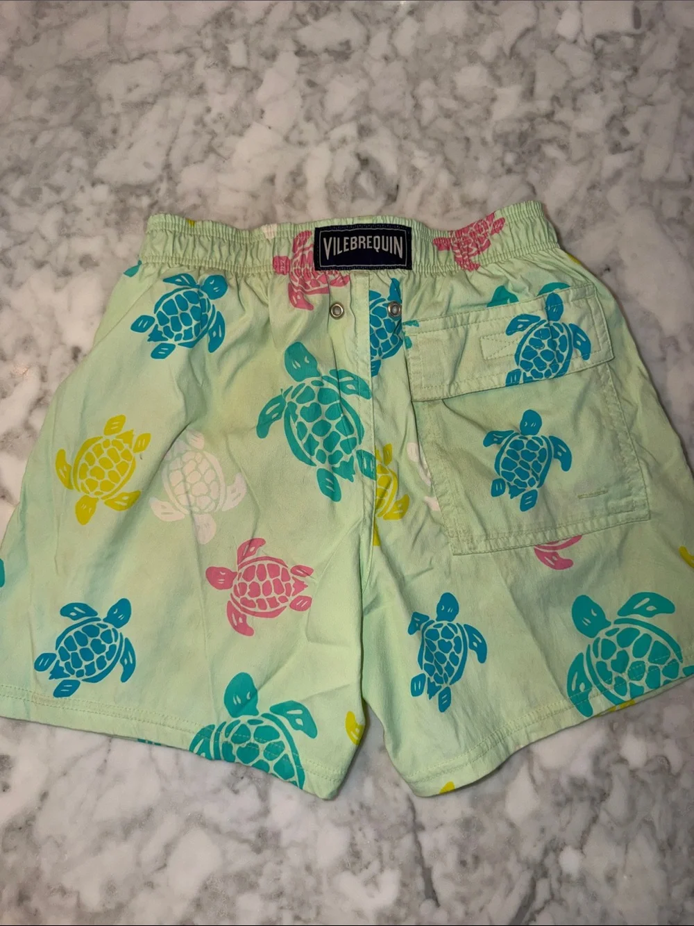 VILEBREQUIN Boys Sea Turtle Print Swim Shorts 8Y